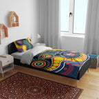 Roosters NAIDOC Week 2026 Personalised Bedding Set 50 Years of Deadly Aboriginal Art