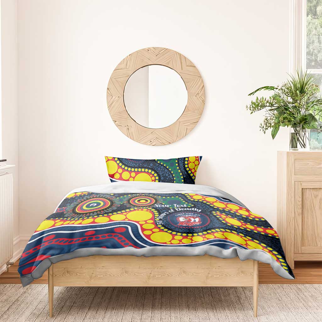 Roosters NAIDOC Week 2026 Personalised Bedding Set 50 Years of Deadly Aboriginal Art