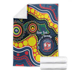 Roosters NAIDOC Week 2026 Personalised Blanket 50 Years of Deadly Aboriginal Art