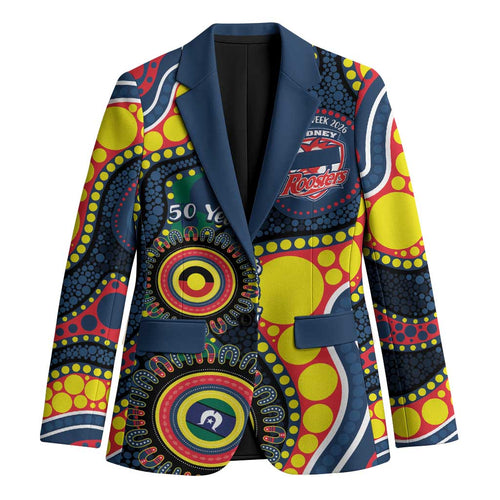 Roosters NAIDOC Week 2026 Personalised Blazer 50 Years of Deadly Aboriginal Art
