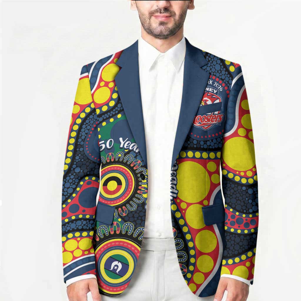 Roosters NAIDOC Week 2026 Personalised Blazer 50 Years of Deadly Aboriginal Art