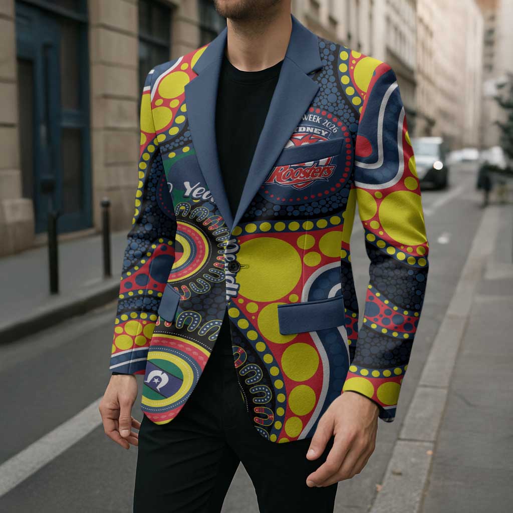 Roosters NAIDOC Week 2026 Personalised Blazer 50 Years of Deadly Aboriginal Art