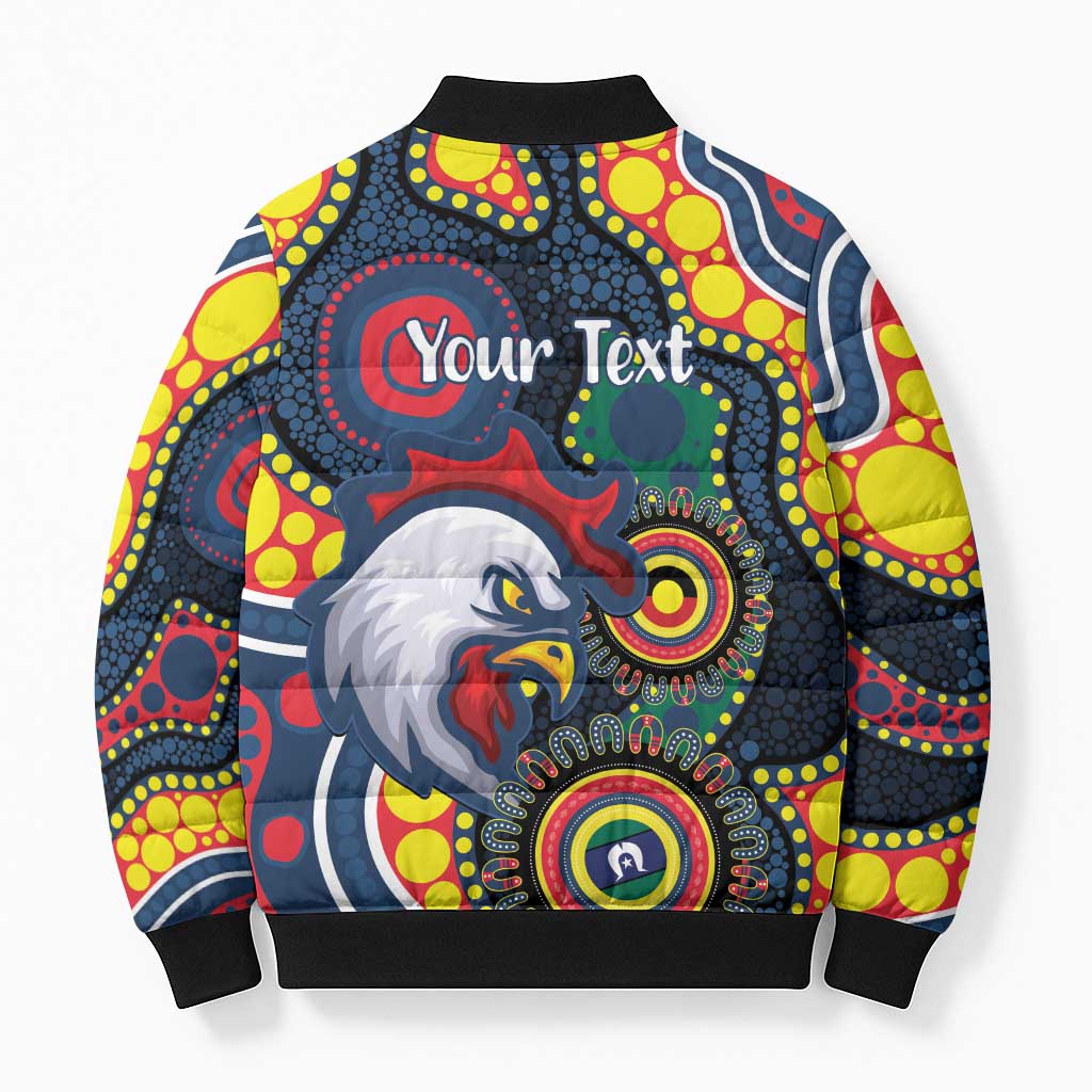 Roosters NAIDOC Week 2026 Personalised Bomber Puffer Jacket 50 Years of Deadly Aboriginal Art