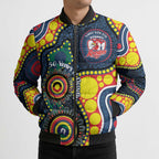 Roosters NAIDOC Week 2026 Personalised Bomber Puffer Jacket 50 Years of Deadly Aboriginal Art