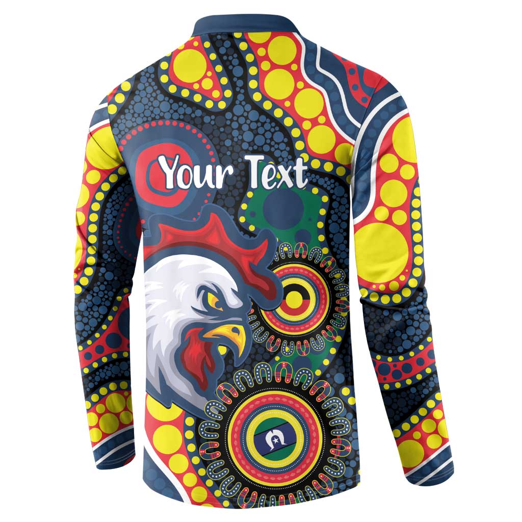Roosters NAIDOC Week 2026 Personalised Button Sweatshirt 50 Years of Deadly Aboriginal Art