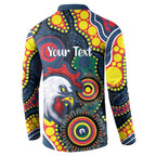 Roosters NAIDOC Week 2026 Personalised Button Sweatshirt 50 Years of Deadly Aboriginal Art