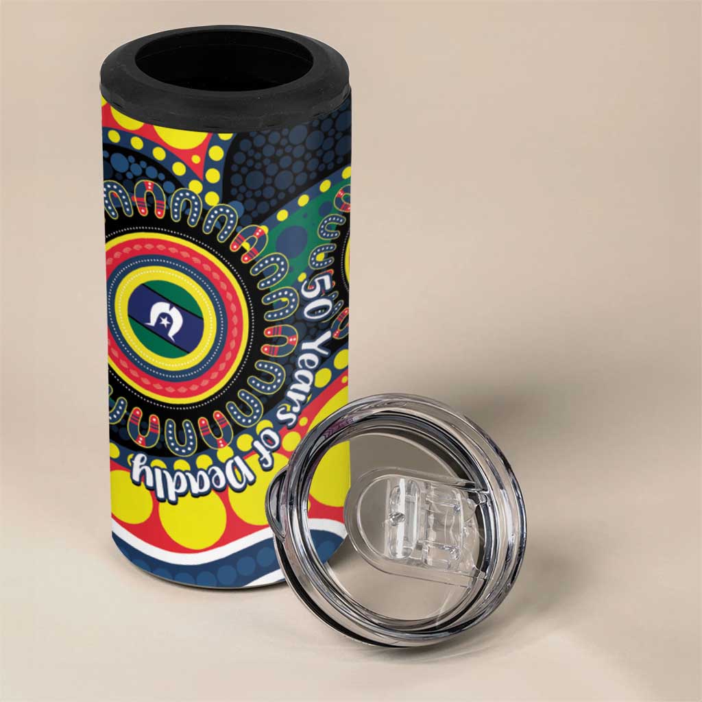 Roosters NAIDOC Week 2026 Personalised 4 in 1 Can Cooler Tumbler 50 Years of Deadly Aboriginal Art