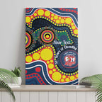 Roosters NAIDOC Week 2026 Personalised Canvas Wall Art 50 Years of Deadly Aboriginal Art