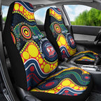 Roosters NAIDOC Week 2026 Personalised Car Seat Cover 50 Years of Deadly Aboriginal Art