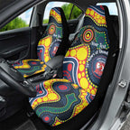 Roosters NAIDOC Week 2026 Personalised Car Seat Cover 50 Years of Deadly Aboriginal Art
