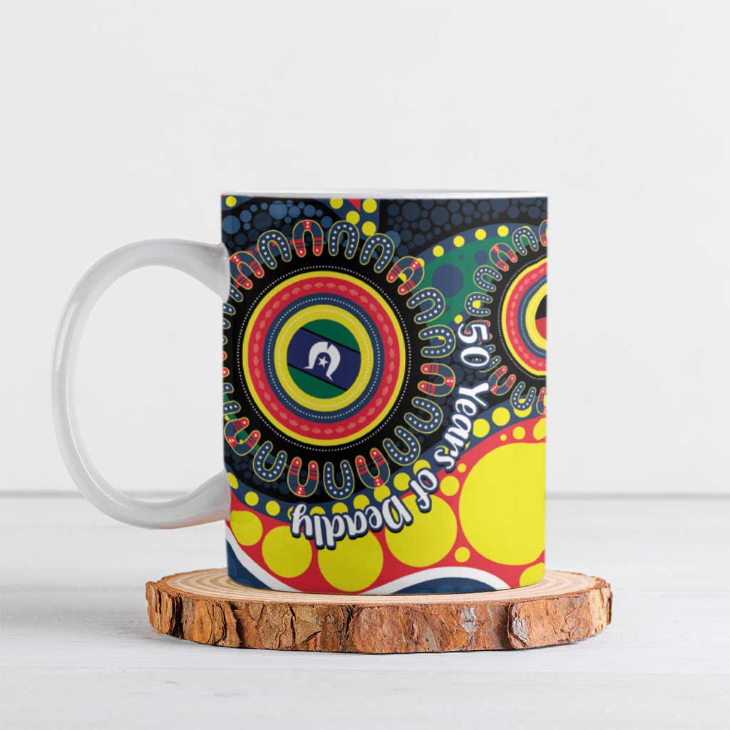 Roosters NAIDOC Week 2026 Personalised Ceramic Mug 50 Years of Deadly Aboriginal Art