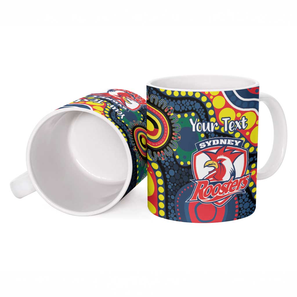 Roosters NAIDOC Week 2026 Personalised Ceramic Mug 50 Years of Deadly Aboriginal Art
