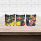 Roosters NAIDOC Week 2026 Personalised Ceramic Mug 50 Years of Deadly Aboriginal Art