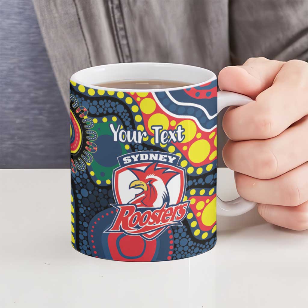 Roosters NAIDOC Week 2026 Personalised Ceramic Mug 50 Years of Deadly Aboriginal Art