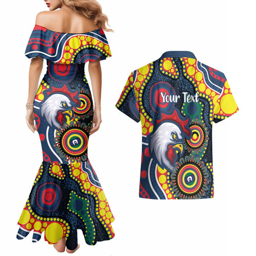 Roosters NAIDOC Week 2026 Personalised Couples Matching Mermaid Dress and Hawaiian Shirt 50 Years of Deadly Aboriginal Art
