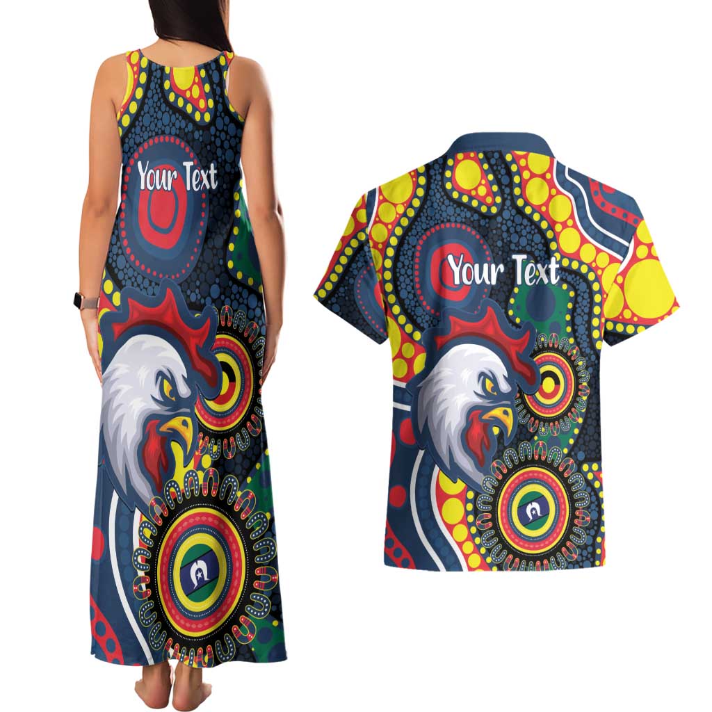 Roosters NAIDOC Week 2026 Personalised Couples Matching Tank Maxi Dress and Hawaiian Shirt 50 Years of Deadly Aboriginal Art