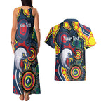 Roosters NAIDOC Week 2026 Personalised Couples Matching Tank Maxi Dress and Hawaiian Shirt 50 Years of Deadly Aboriginal Art