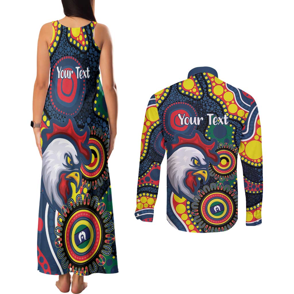Roosters NAIDOC Week 2026 Personalised Couples Matching Tank Maxi Dress and Long Sleeve Button Shirt 50 Years of Deadly Aboriginal Art