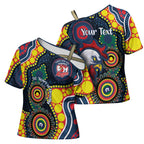 Roosters NAIDOC Week 2026 Personalised Cross Shoulder Shirt 50 Years of Deadly Aboriginal Art