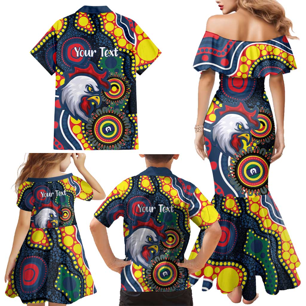 Roosters NAIDOC Week 2026 Personalised Family Matching Mermaid Dress and Hawaiian Shirt 50 Years of Deadly Aboriginal Art