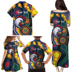 Roosters NAIDOC Week 2026 Personalised Family Matching Puletasi and Hawaiian Shirt 50 Years of Deadly Aboriginal Art