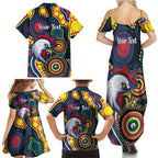 Roosters NAIDOC Week 2026 Personalised Family Matching Summer Maxi Dress and Hawaiian Shirt 50 Years of Deadly Aboriginal Art