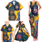 Roosters NAIDOC Week 2026 Personalised Family Matching Tank Maxi Dress and Hawaiian Shirt 50 Years of Deadly Aboriginal Art