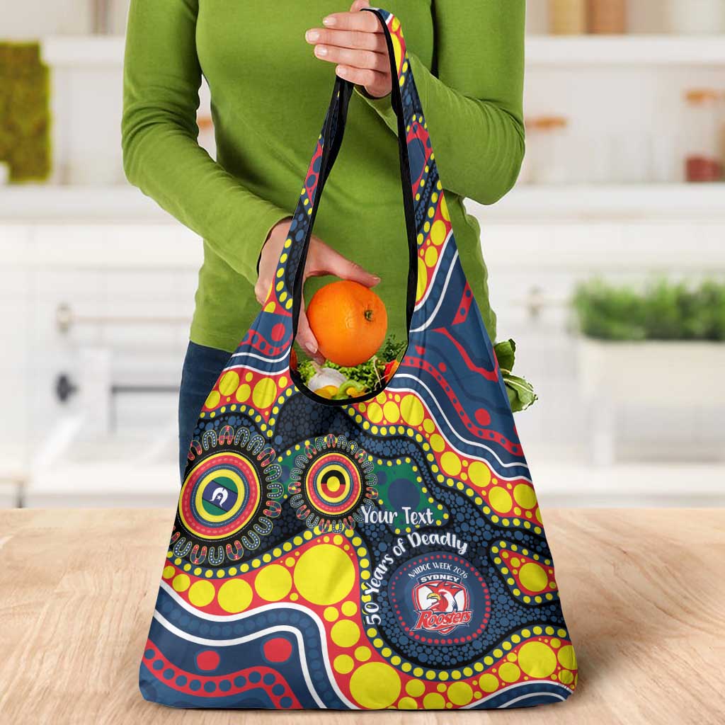 Roosters NAIDOC Week 2026 Personalised Grocery Bag 50 Years of Deadly Aboriginal Art