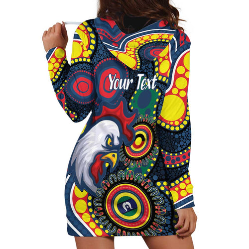 Roosters NAIDOC Week 2026 Personalised Hoodie Dress 50 Years of Deadly Aboriginal Art