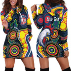 Roosters NAIDOC Week 2026 Personalised Hoodie Dress 50 Years of Deadly Aboriginal Art