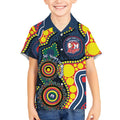 Roosters NAIDOC Week 2026 Personalised Kid Hawaiian Shirt 50 Years of Deadly Aboriginal Art