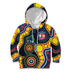 Roosters NAIDOC Week 2026 Personalised Kid Hoodie 50 Years of Deadly Aboriginal Art
