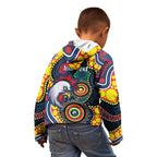 Roosters NAIDOC Week 2026 Personalised Kid Hoodie 50 Years of Deadly Aboriginal Art