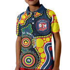 Roosters NAIDOC Week 2026 Personalised Kid Polo Shirt 50 Years of Deadly Aboriginal Art
