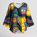 Roosters NAIDOC Week 2026 Personalised Kimono Sleeve Blouse 50 Years of Deadly Aboriginal Art