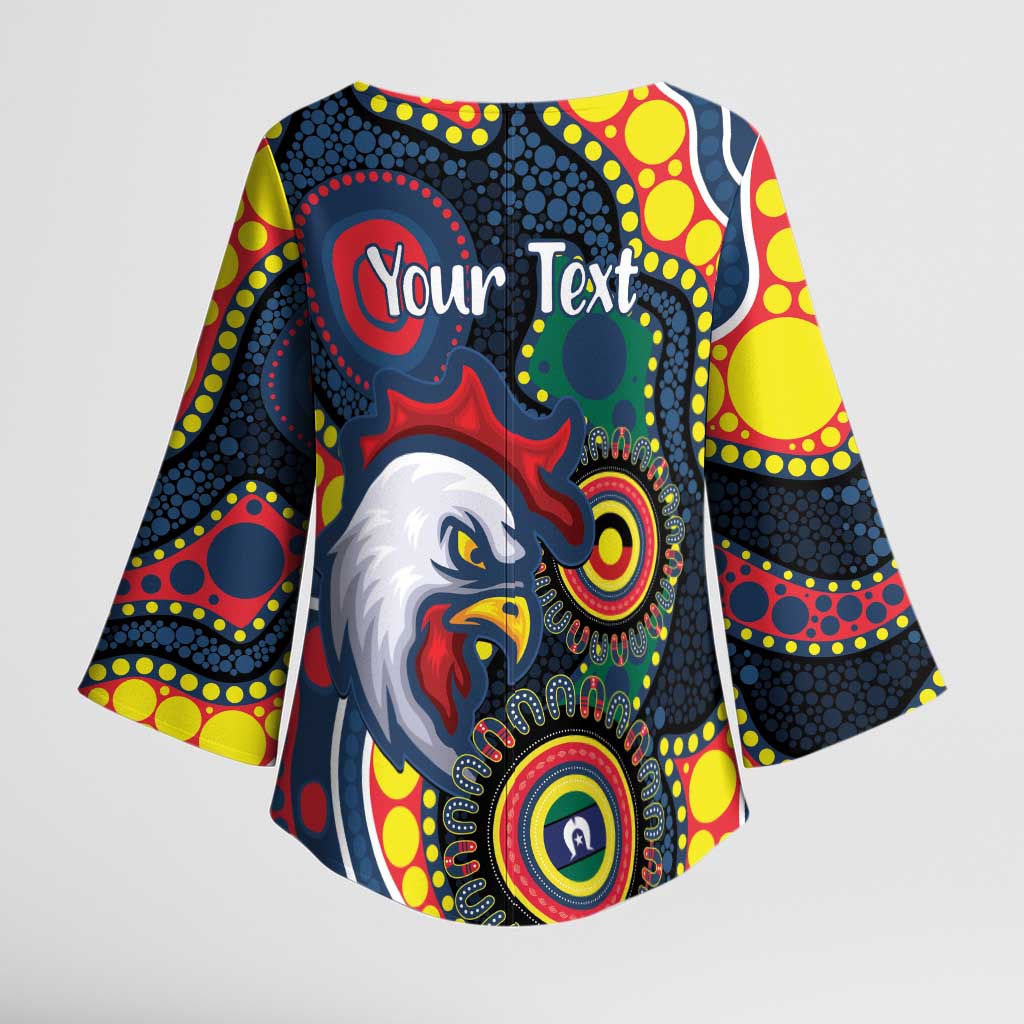 Roosters NAIDOC Week 2026 Personalised Kimono Sleeve Blouse 50 Years of Deadly Aboriginal Art