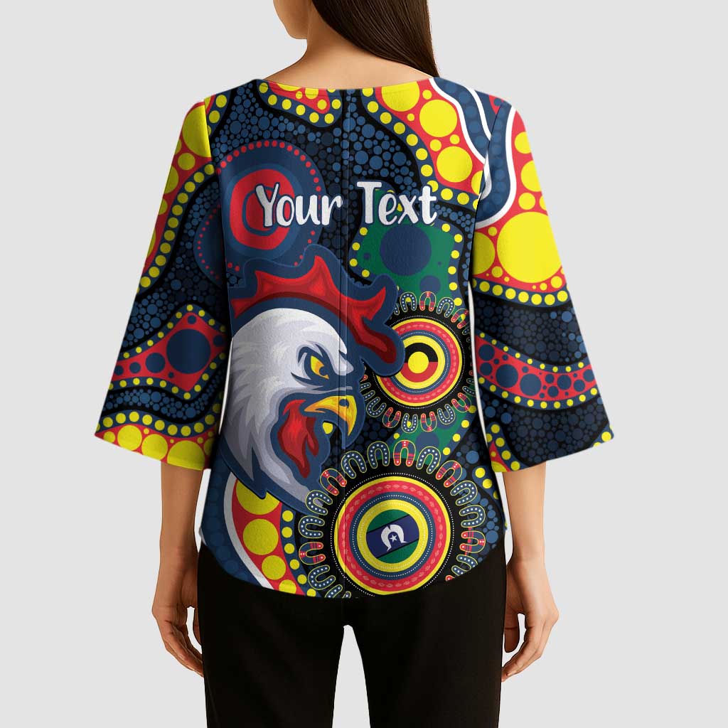 Roosters NAIDOC Week 2026 Personalised Kimono Sleeve Blouse 50 Years of Deadly Aboriginal Art