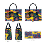 Roosters NAIDOC Week 2026 Personalised Leather Bag 50 Years of Deadly Aboriginal Art
