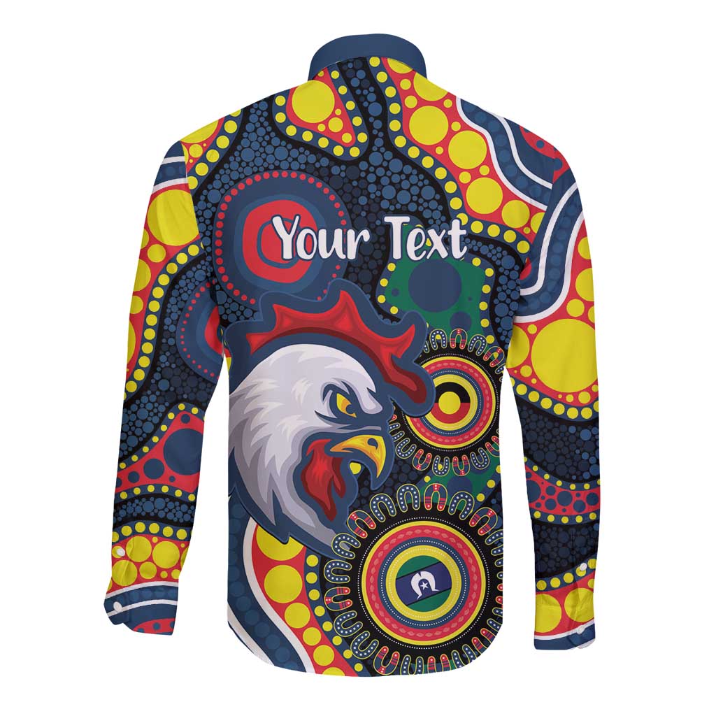 Roosters NAIDOC Week 2026 Personalised Long Sleeve Button Shirt 50 Years of Deadly Aboriginal Art