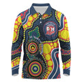 Roosters NAIDOC Week 2026 Personalised Long Sleeve Polo Shirt 50 Years of Deadly Aboriginal Art
