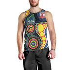 Roosters NAIDOC Week 2026 Personalised Men Tank Top 50 Years of Deadly Aboriginal Art