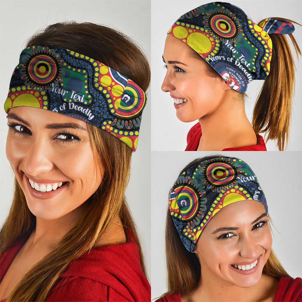 Roosters NAIDOC Week 2026 Personalised Neck Gaiter 50 Years of Deadly Aboriginal Art