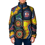 Roosters NAIDOC Week 2026 Personalised Padded Jacket 50 Years of Deadly Aboriginal Art
