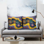 Roosters NAIDOC Week 2026 Personalised Pillow Cover 50 Years of Deadly Aboriginal Art