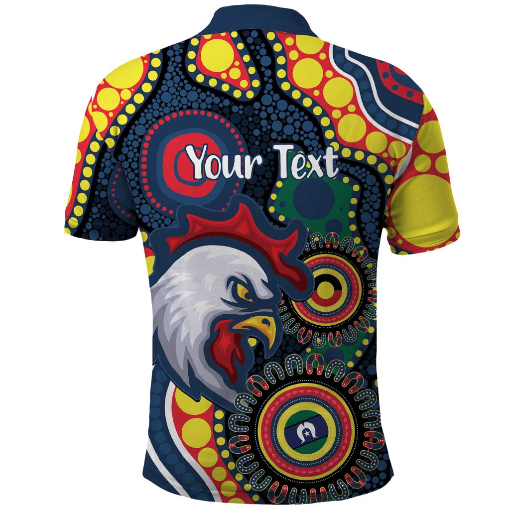 Roosters NAIDOC Week 2026 Personalised Polo Shirt 50 Years of Deadly Aboriginal Art