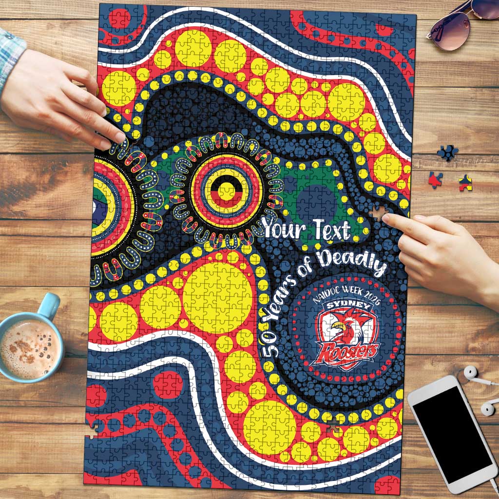 Roosters NAIDOC Week 2026 Personalised Puzzle 50 Years of Deadly Aboriginal Art