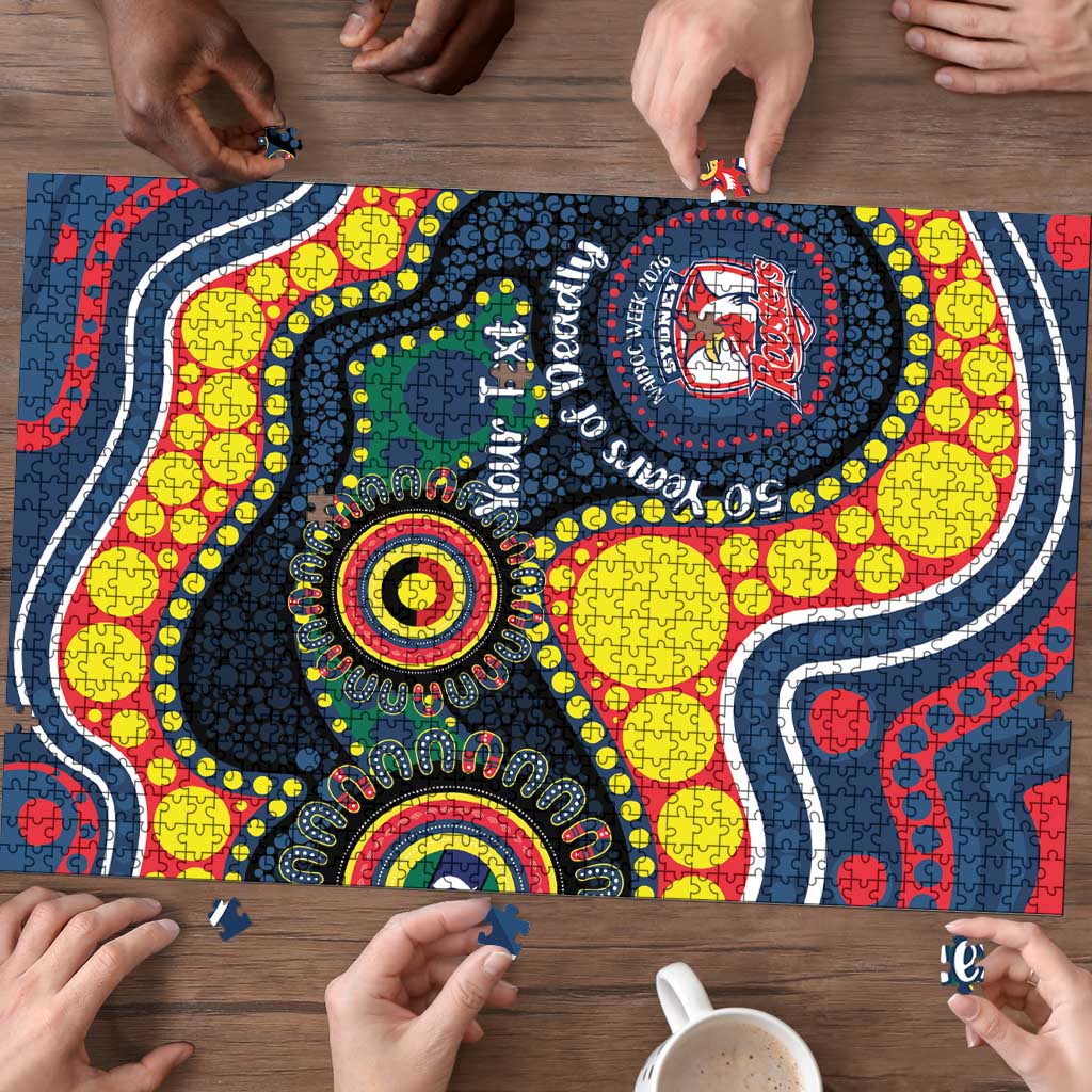 Roosters NAIDOC Week 2026 Personalised Puzzle 50 Years of Deadly Aboriginal Art