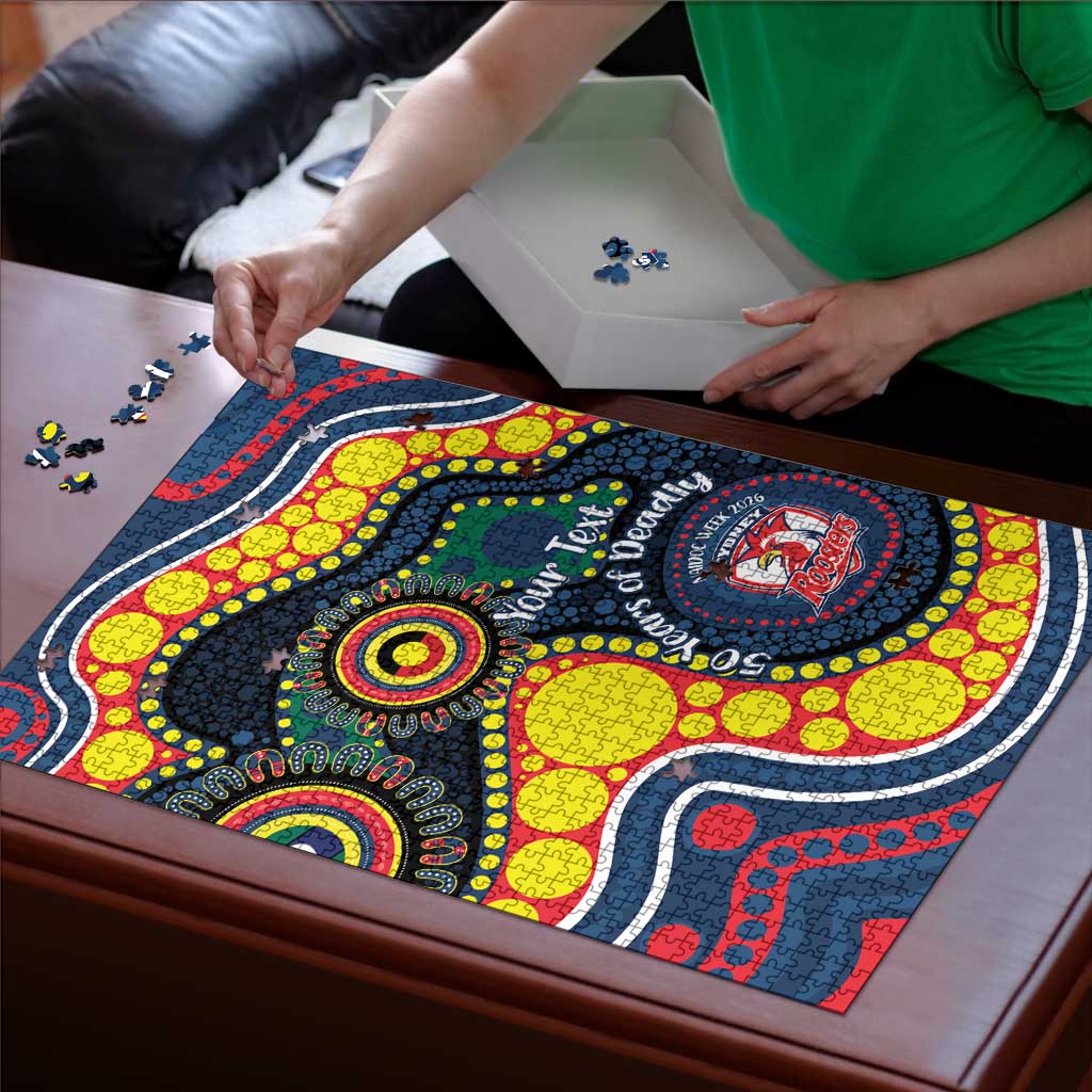 Roosters NAIDOC Week 2026 Personalised Puzzle 50 Years of Deadly Aboriginal Art