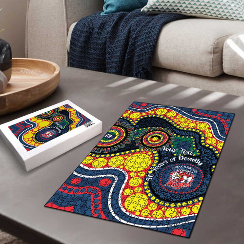 Roosters NAIDOC Week 2026 Personalised Puzzle 50 Years of Deadly Aboriginal Art
