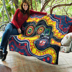 Roosters NAIDOC Week 2026 Personalised Quilt 50 Years of Deadly Aboriginal Art